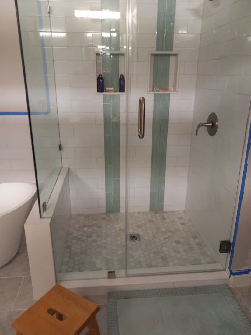 Glass Tile Accent Shower Tampa