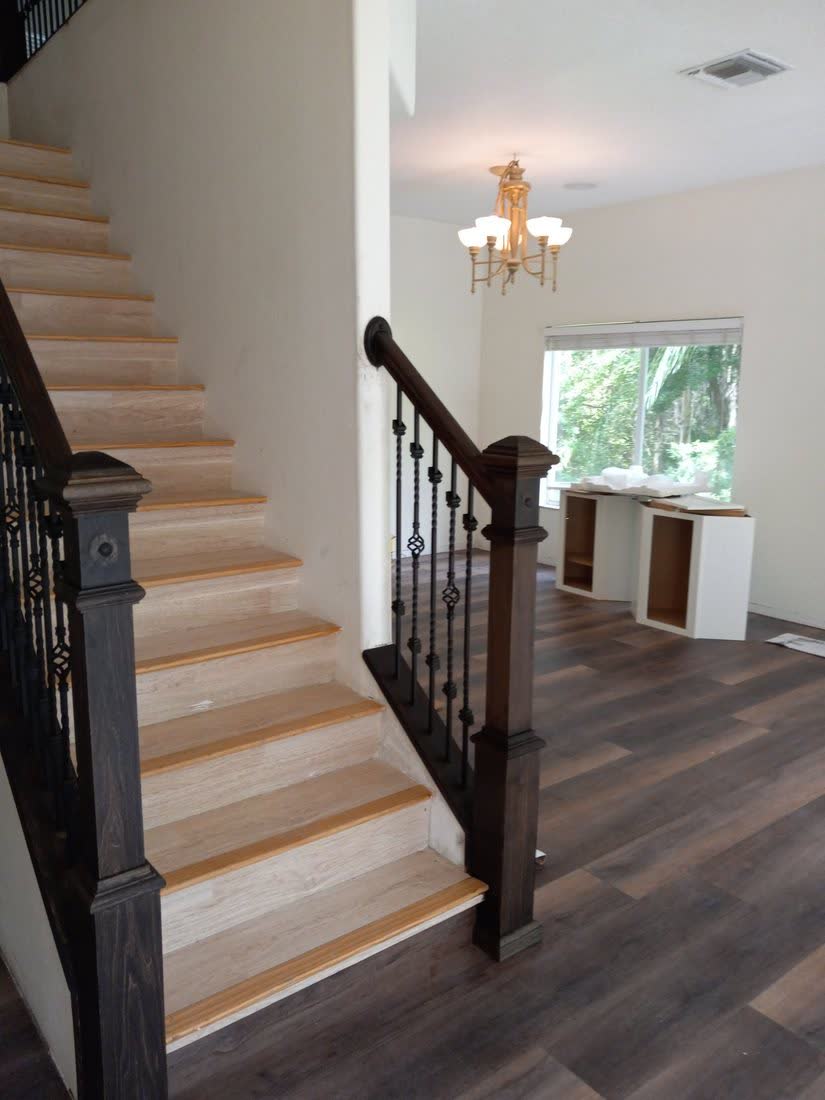 Staircase Dark Stain Tampa