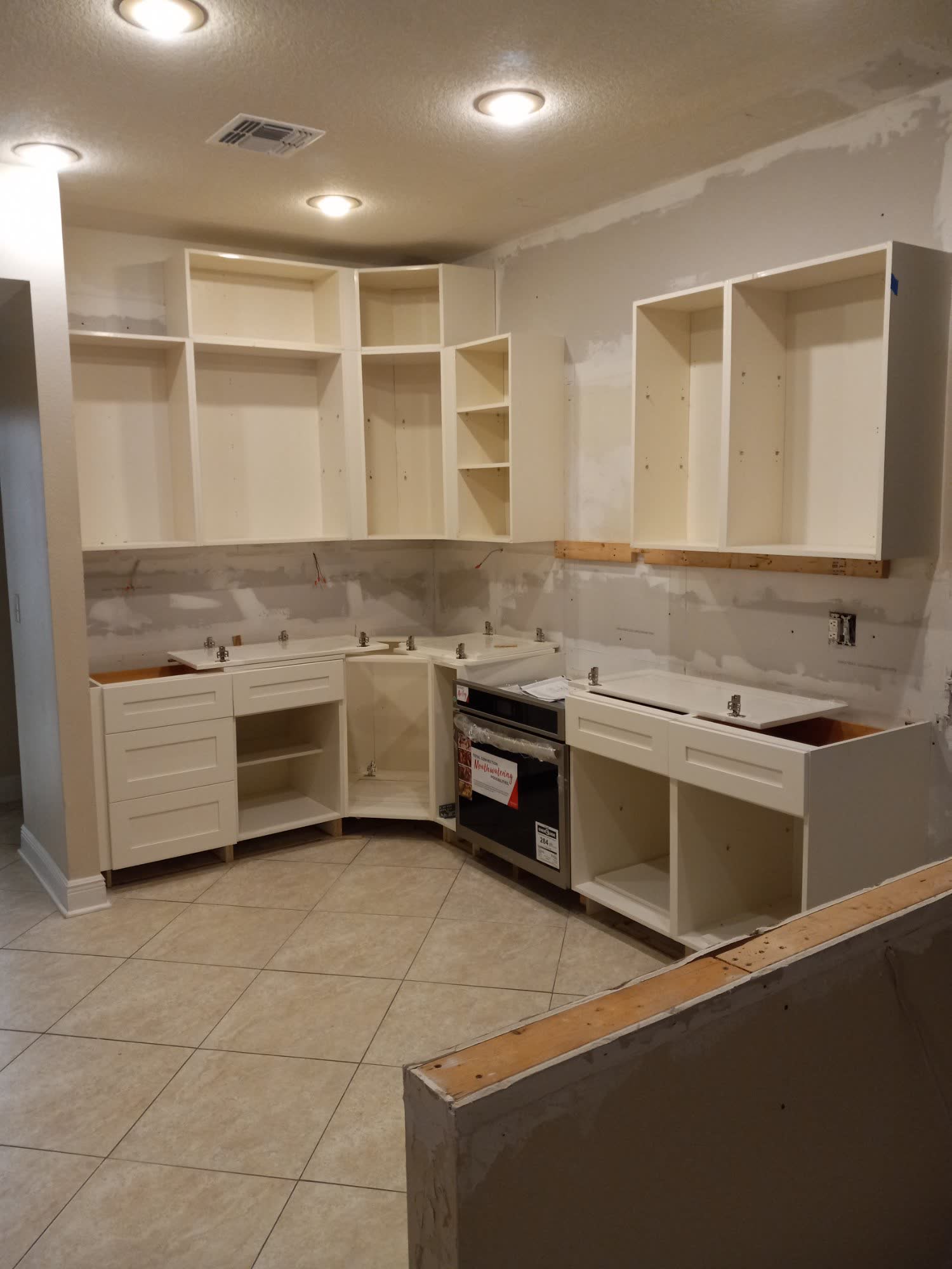 Kitchen installation in progress Tampa